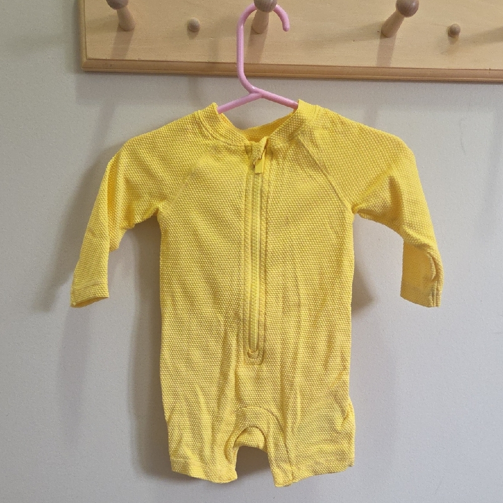 Old Navy Yellow Kids Swim Rashguard
